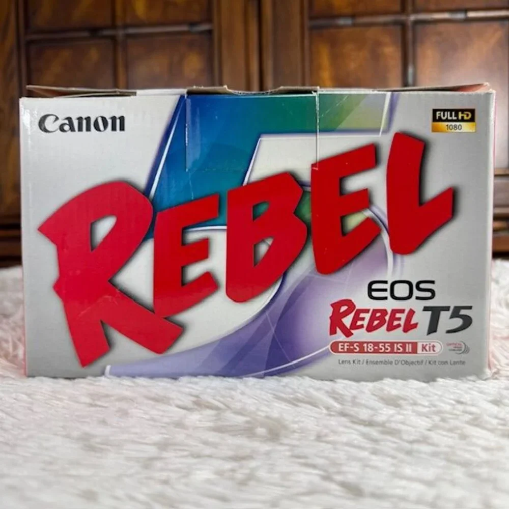 Canon EOS Rebel T5 DSLR Digital Camera + Storage Bag + Accessories Bundle